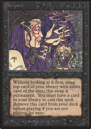 Magic the Gathering: Limited Edition Beta (Base Set) card 100 Darkpact