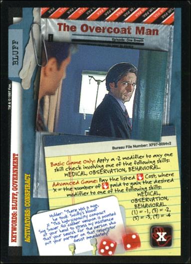 X-Files: The Truth Is Out There (Base Set) card XF97-0094v2 The Overcoat Man