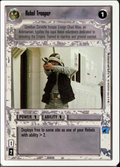 Star Wars: Premiere Unlimited (Base Set) card 194 Rebel Trooper