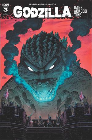 Godzilla: Rage Across Time issue 3-C James Biggie 1:10 Cover