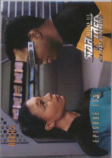 Star Trek: The Next Generation - The Episode Collection Season Six (Base Set) card 574 Aquiel, Episode 139A