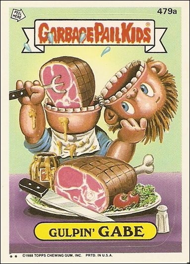 Garbage Pail Kids: Series 12 (Base Set) card 479a Gulpin' Gabe