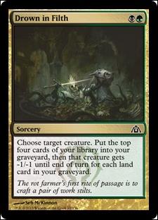 Magic the Gathering: Dragon's Maze (Base Set) card 67 Drown in Filth