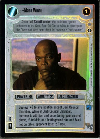 Star Wars: Reflections III (Base Set) card 110 Mace Windu