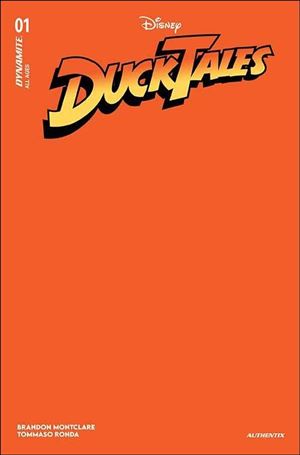 Ducktales (2024) issue 1-V Blank Orange Authentix Sketch Cover