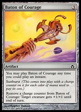 Magic the Gathering: Fifth Dawn (Base Set) card 105 Baton of Courage
