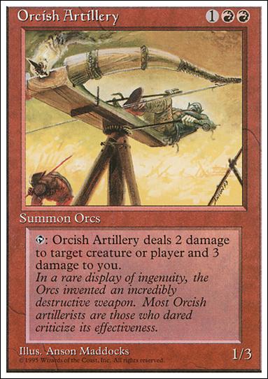 Magic the Gathering: 4th Edition (Base Set) card 214 Orcish Artillery