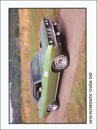Muscle Cars (Base Set) card 22 1970 Plymouth 'Cuda 340
