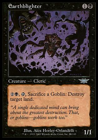 Magic the Gathering: Legions (Base Set) card 68 Earthblighter