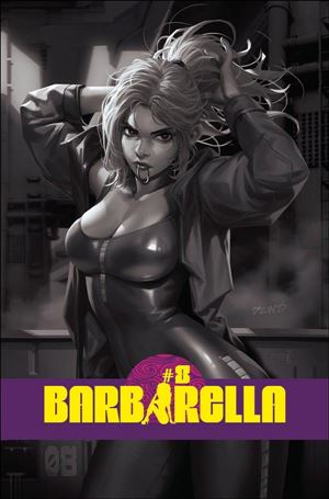 Barbarella (2021) issue 8-R Derrick Chew 1:25 Black & White Cover