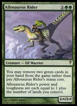 Magic the Gathering: Coldsnap (Base Set) card 101 Allosaurus Rider