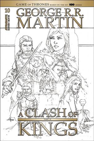 George R. R. Martin's A Clash of Kings (2020) issue 10-D Mel Rubi 1:20 Black & White Cover