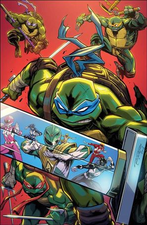 Mighty Morphin Power Rangers/Teenage Mutant Ninja Turtles issue 4-F Khary Randolph Virgin Cover