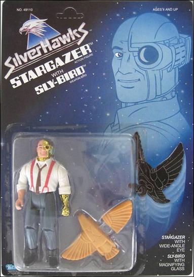 Silverhawks figure 10 Stargazer with Sly-Bird