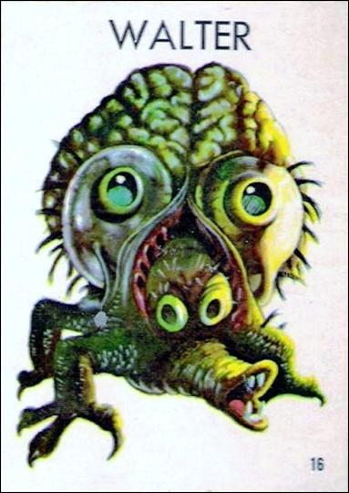 Ugly Stickers (1965) (Base Set) card 16-D Walter