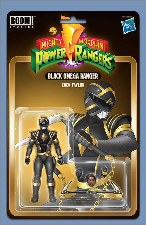 Mighty Morphin Power Rangers issue 101-E Bon Bernardo 1:10 Action Figure Cover
