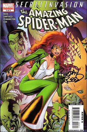 Secret Invasion: The Amazing Spider-Man issue 3-B DF (Signed by Brian Reed)  1/20