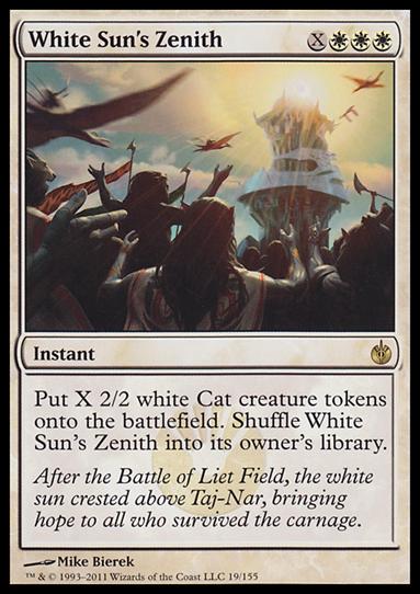 Magic the Gathering: Mirrodin Besieged (Base Set) card 19 White Sun's Zenith
