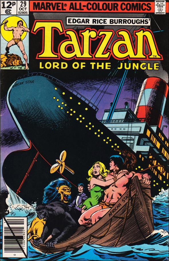 Tarzan (1977) issue 29-B UK Price Cover