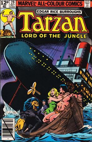 Tarzan (1977) issue 29-B UK Price Cover