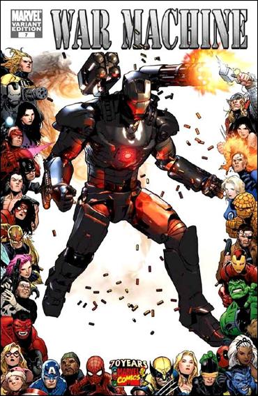 War Machine (2009) issue 9-B Brandon Peterson 1:10 70th Anniversary Frame Cover