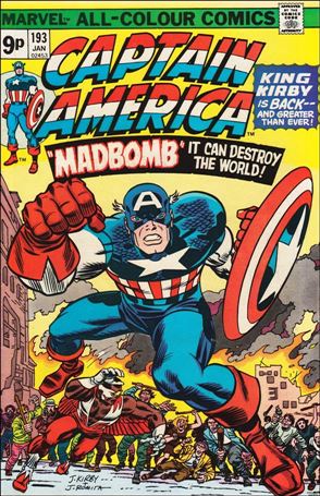Captain America (1968) issue 193-B UK Price Cover
