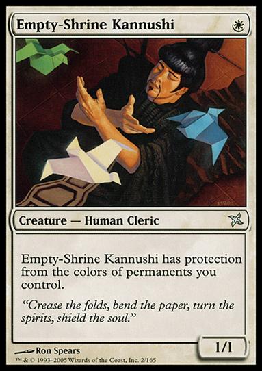 Magic the Gathering: Betrayers of Kamigawa (Base Set) card 2 Empty-Shrine Kannushi