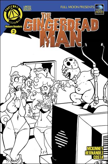 Gingerdead Man issue 2-C Dan Mendoza Black & White Cover