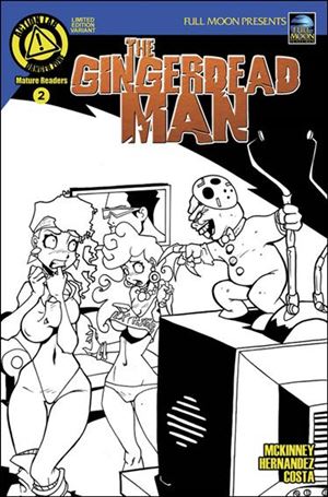 Gingerdead Man issue 2-C Dan Mendoza Black & White Cover