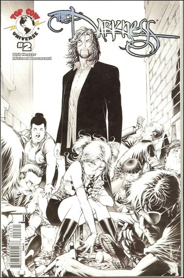 Darkness (2007) issue 2-D Dale Keown Black & White Cover 
