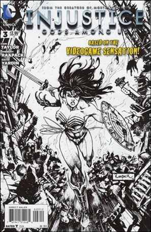 Injustice: Gods Among Us issue 3-B Black & White Cover (2nd Printing)