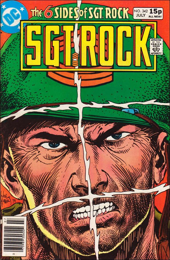 Sgt. Rock (1977) issue 342-B UK Price Cover