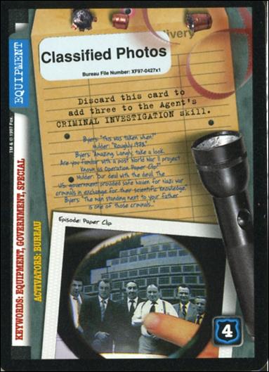 X-Files: 101361 (Base Set) card XF97-0427x1 Classified Photos