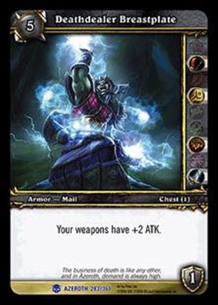 World of Warcraft: Heroes of Azeroth (Base Set) card 283 Deathdealer Breastplate