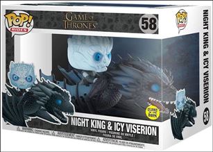 POP! Rides figure 58 Night King on Icy Viserion (Glow)
