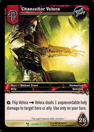 World of Warcraft: March of the Legion (Base Set) card 12 Chancellor Velora