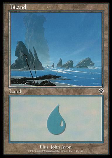 Magic the Gathering: Invasion (Base Set) card 336 Island