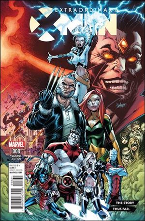Extraordinary X-Men issue 8-D Todd Nauck The Story Thus Far... Cover