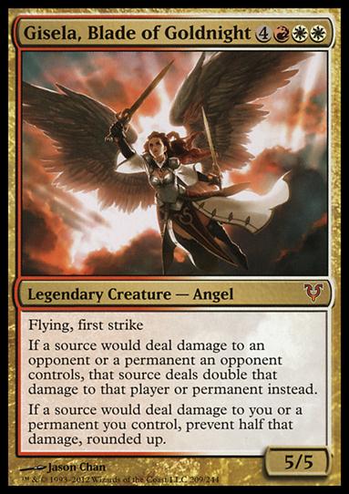 Magic the Gathering: Avacyn Restored (Base Set) card 209 Gisela, Blade of Goldnight
