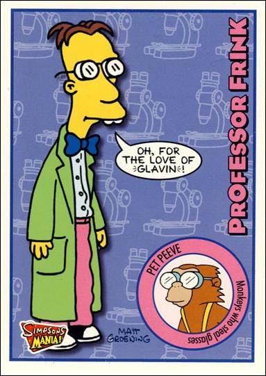 Simpsons Mania! (Base Set) card 3 Professor Frink