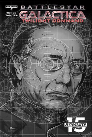 Battlestar Galactica: Twilight Command issue 2-C Brent Schoonover 1:10 Black & White Cover