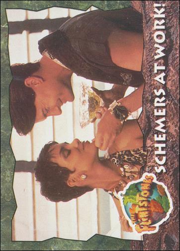 Flintstones: The Movie (Base Set) card 37 Schemers at Work!