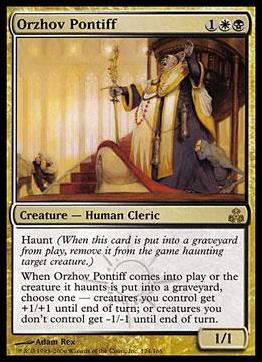 Magic the Gathering: Guildpact (Base Set) card 124 Orzhov Pontiff