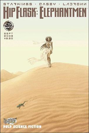 Hip Flask: Elephantmen issue nn-D Sahara Cover
