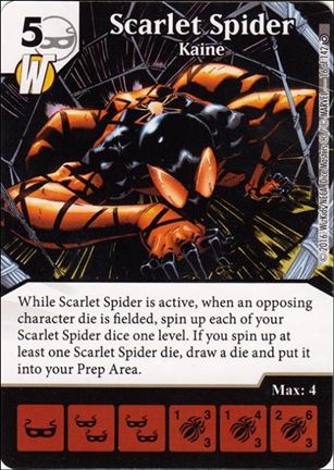 Marvel Dice Masters Civil War card 16 Scarlet Spider: Kaine