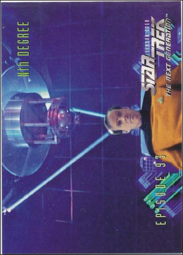 Star Trek: The Next Generation - The Episode Collection Season Four (Base Set) card 377 Nth Degree, Episode 93B