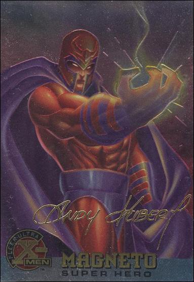 1996 Fleer Ultra X-Men All Chromium (Gold Signature Parallel Base Set) card 55 Magneto