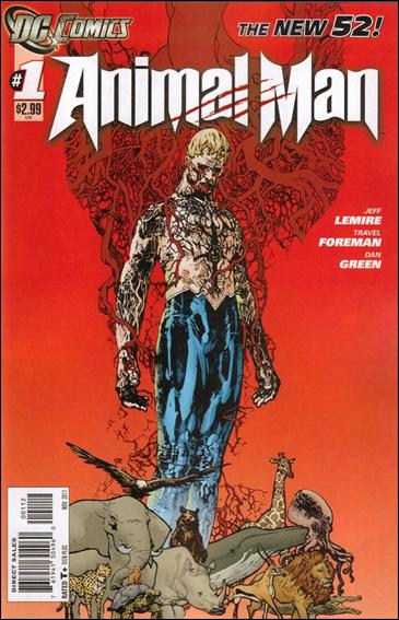 Animal Man (2011) issue 1-B Red Cover (2nd Printing)