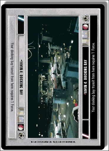 Star Wars: Premiere Limited (Base Set) card 130 Yavin 4: Docking Bay