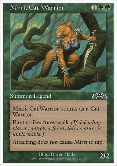 Magic the Gathering: Anthologies (Base Set) card 60 Mirri, Cat Warrior